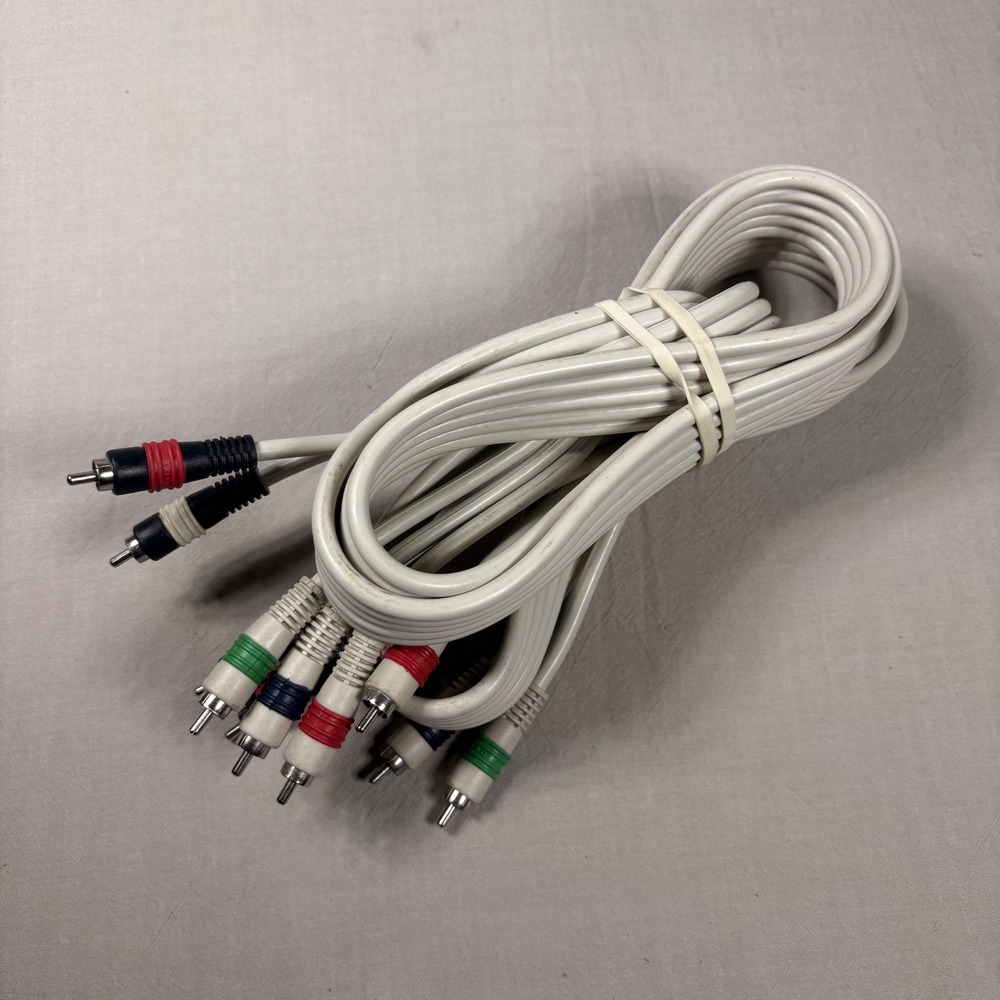 RCA AV Cable 5-Plug Video Audio Set Red Green Blue White Red‎ Male to Male